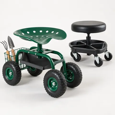 Rolling garden seats